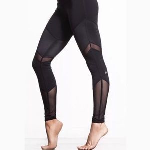Alo Yoga Sheila Black Mesh Legging